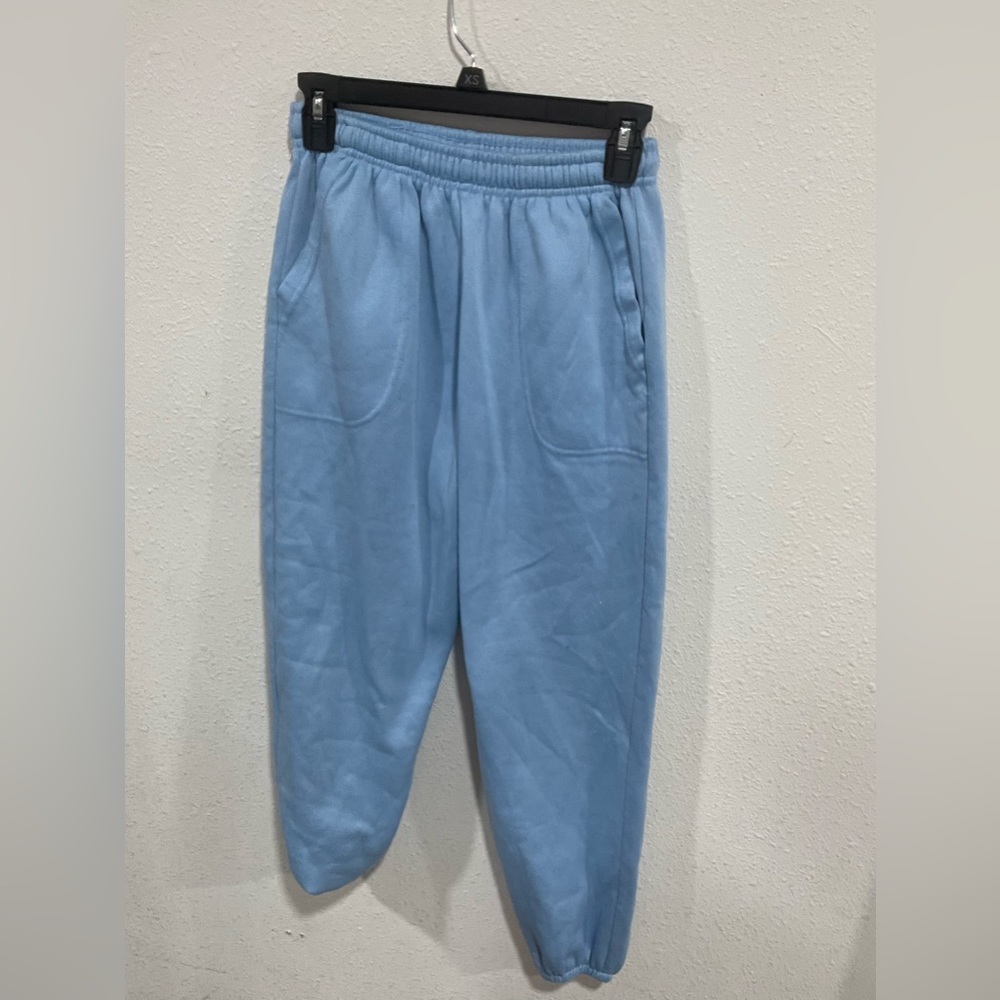 Blue sweat pants